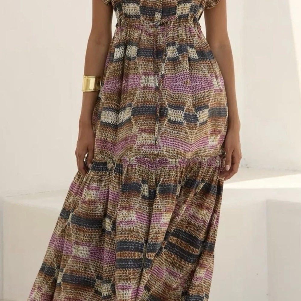 Ro’s Garden Mumi Midi Dress – 100% Cotton – Size Large new
